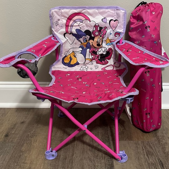 Kids Minnie Mouse & Daisy Foldable Chair with Carry Bag - Picture 6 of 8